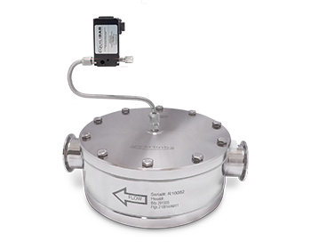 Image of an Equilibar FDO16 with a pilot regulator attachment