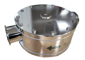 Equilibar FDO24 3 inch sanitary valve for bioprocessing