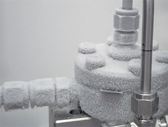 image of Equilibar BPR used in cryogenic application